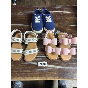 Size 8 toddler shoe bundle nwt. 1 pair Disney  2 pair cat and jack. Nwt